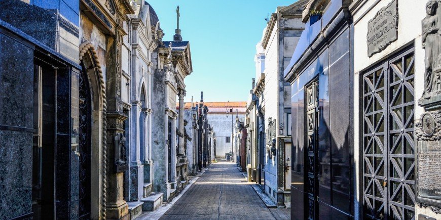 Graven op de begraafplaats van Recoleta