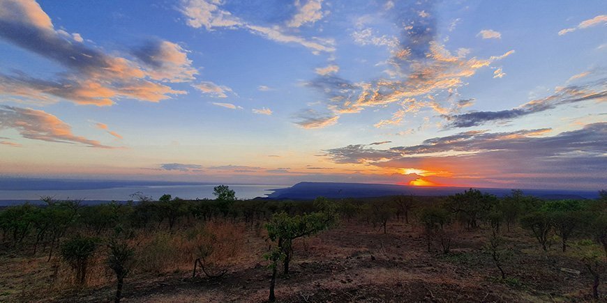 Uitzicht vanuit Ngorongoro Wild Camp