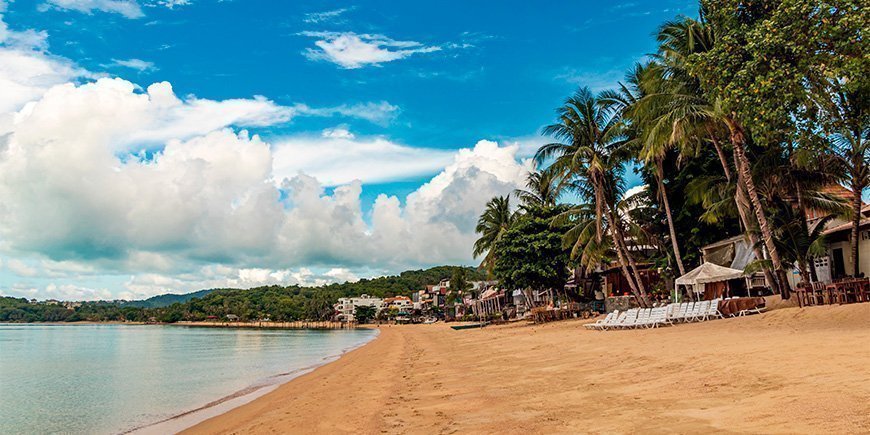 Bo Phut Beach op Koh Samui in Thailand.