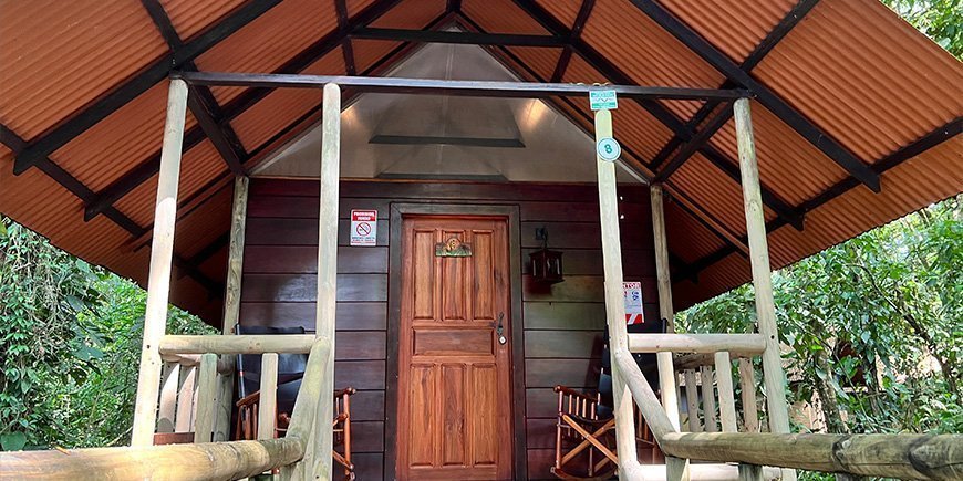 Lodge in het bos in Costa Rica