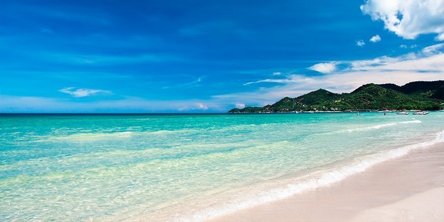 Chaweng Beach op Koh Samui in Thailand