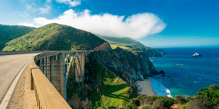 Bixby Bridge op Highway 1 in de VS