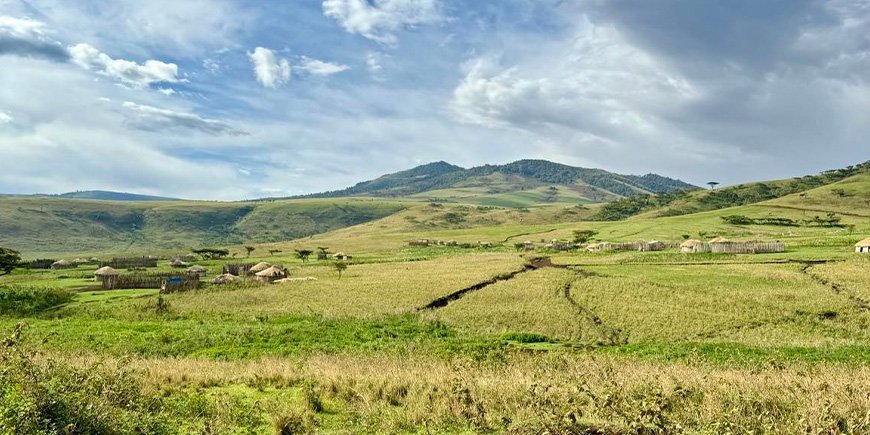 Rijden door de hooglanden van Tanzania