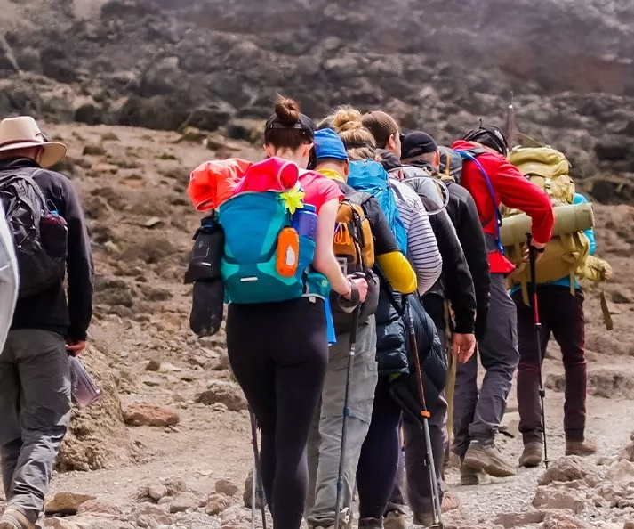 Trekking in Afrika